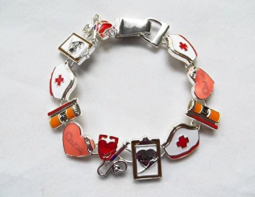 Icon Collection Silver - Plated Number 1 Nurse Bracelet