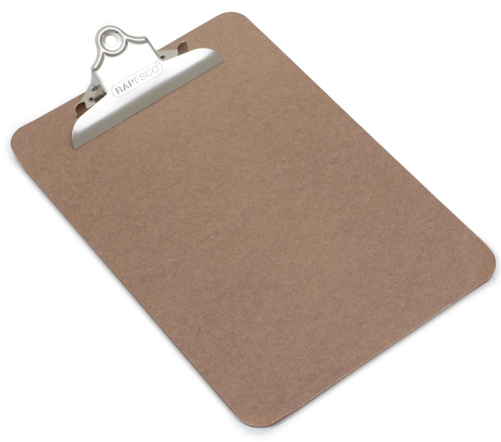 Rapesco VHBCB003 Heavy Duty Hardboard Clipboard, A4+, Brown — image 1