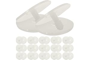 TEHAUX Plastic Doll Joints Accessories 1.37 Inch Diy Doll Making Craft Supplies Flexible Skeleton Joints with 360 Degree Rota