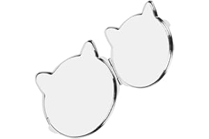 GALPADA Compact Foldable Cat-Shaped Pocket Mirror, Portable Small Handheld Makeup Mirror for Travel,