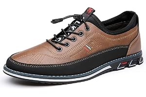 MITVR Men's Oxford Shoes Business Casual Shoes Office Loafers Premium Leather Dress Shoes Comfort Driving Shoes