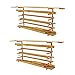 PortaMate 6 Shelf Wall Mount Lumber Storage Rack w/ 600 Pound Capacity (2 Pack)