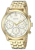 Guess Women's Stainless Steel Multifunction Casual Watch, Color Gold-Tone (Model: U1018L2)