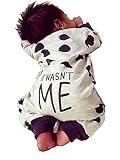Oklady Newborn Baby Boy Girl Warm Long Sleeve Dots Romper Bodysuit Jumpsuit Outfits Clothes(0-6 Months)