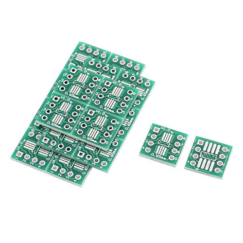 uxcell 20Pcs 12mmx12mm SOP8 SSOP8 TSSOP8 to DIP8 PCB Adapter Converter