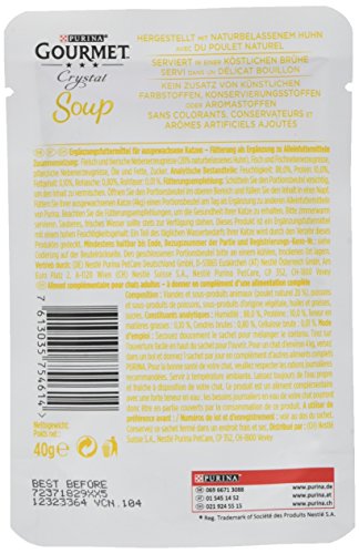 Purina GOURMET Crystal Soup heerlijke brouwen, met natuurlijke ingrediënten, fraai kattenvoer, diervoeding, aanvullende… - Afbeelding 3