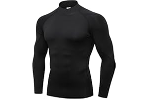 SPVISE 1 or 3 Pack Men's Compression Shirts Long Sleeve Workout Gym T-Shirt Running Top Cool Dry Sports Baselayer Undershirts