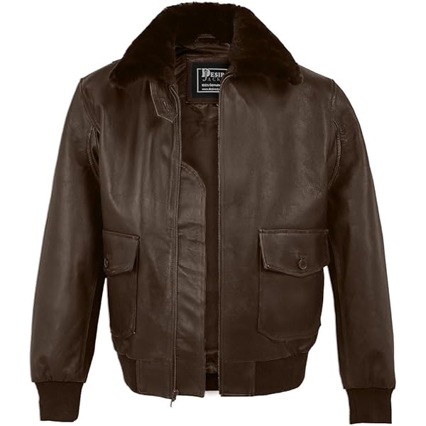 Noble House armed forces flight leather jacket (s) at Amazon Men's