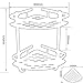 KES A4022B Tub and Shower Large Corner Basket Two Tier with Wall Mount Aluminum