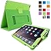 Snugg iPad 9.7 (2018/2017) & iPad Air Case, Green Leather Smart Case Cover Apple iPad Air and New iPad 2017 9.7