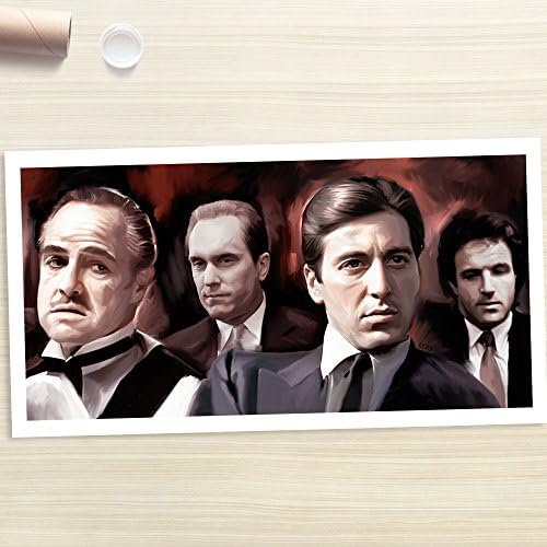 THE GODFATHER - Painting Giclee CANVAS PRINT by Stas Studio (Medium / ROLLED in a tube)