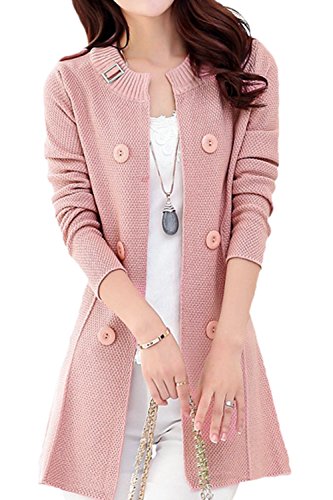 Asher women s loose open front mid-long knit cardigan s…
