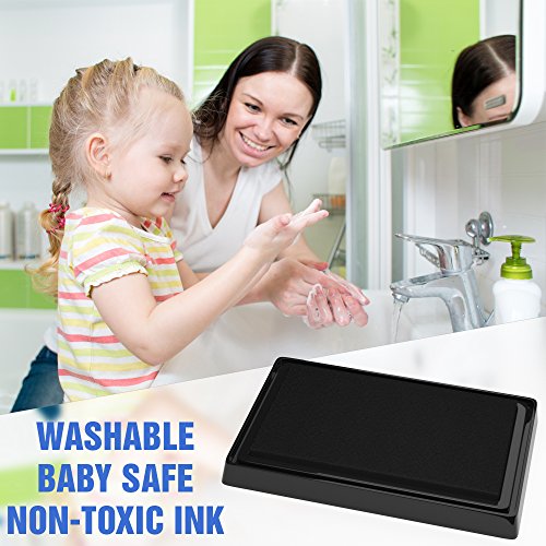 Baby Safe Print Ink Pad, Non-Toxic Baby Footprint and Handprint Kit, Keepsake Gifts to Cherish Baby's Memories, Multiple Uses