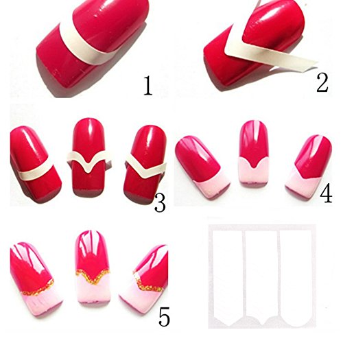 New8BEauty Nail Art Kit - 3D Rhinestones Colorful and Neon Wheels - Nail Striping Tape Strips (3D Rhinestones Colorful and Neon Wheels) FREE Emery Board - Thumbnail 6