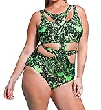 Eternatastic Women's One-piece Monokini Swimsuit Swimwear Plus Size Bikinis