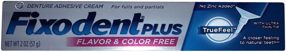 Fixodent Fixodent Plus TrueFeel Denture Adhesive Cream 2 oz (3 pack) by Fixodent