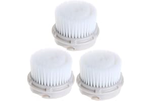 CONVELIFE Facial Cleansing Brush Heads, Replacement Facial Cleansing Brush Heads, Exfoliator Facial Brush Heads, Super Soft, for Sensitive, Delicate and Dry Skins (Luxe Cashmere) (3pcs)