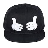 Vbiger Pyramid Plastic Studs Bling Flat Hip Hop Cap Rivet Spikes Hat Rock Punk