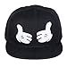 Vbiger Pyramid Plastic Studs Bling Flat Hip Hop Cap Rivet Spikes Hat Rock Punk