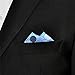Shlax&Wing Mens Pocket Square Polka Dots Blue Azure New Design Hanky