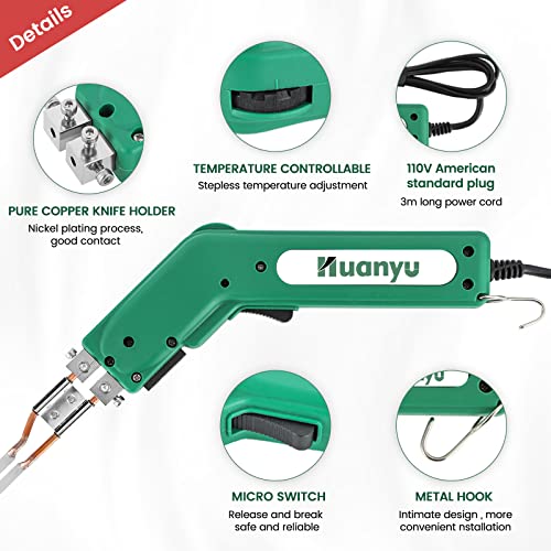 Huanyu Hot Cutter Knife Hot Knife Foam Cutter 150W 6in Straight Knife