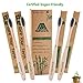Bamboo Toothbrush, Biodegradable Soft Bamboo Charcoal Toothbrushes (BPA Free), 4 Pack Eco Friendly Natural Organic Toothbrush, Individually Numbered - 100% Smooth Bamboo Handle Tooth brushes