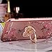iPhone 6S Case, iPhone 6 Case, CaseUp Glitter Crystal Heart Floral Series - Slim Luxury Bling Rhinestone Clear TPU Case With Ring Stand For iPhone 6S/ iPhone 6 (4.7 Inch) Rose Gold