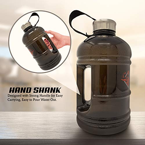 Half Gallon Water Bottle 64oz + 24oz Protein Shaker Bottle & Mixing
