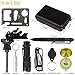 Outdoor Survival Gear Kit,10 in 1 Professional Emergency Survival Tool Kit with Fire Starter Whistle Survival Knife Flashlight Tactical Pen etc for Traveling Hiking Biking Climbing Hunting