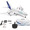 A120-Aircar A380 RC Airplane,WLtoys 3CH EPP Fixed Wing Remote Control Aircraft Toys for Boys,Outdoor RTF A380 Model Plane with 2.4Ghz Transmitter(Regular Version)