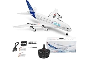 PARK10 TOYS A120-Aircar A380 RC Airplane,Outdoor 3CH Fixed Wing EPP Remote Control Aircraft Toys for Boys, A380 Model Plane with 2.4G Transmitter (Regular Version)