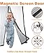 ScreenDoorYET screen34822 Magnetic Screen Door Mesh Curtain, Full Frame Velcro