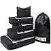 WEWEON 6 Set Packing Cubes,Travel Packing Organizers for Luggage Suitcase with Laundry Bag