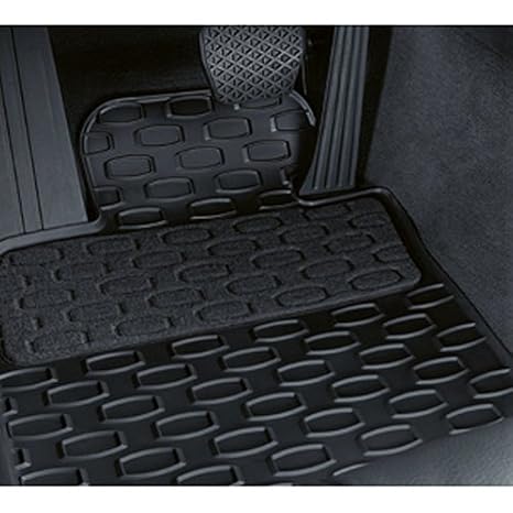 Amazon Com Bmw Rubber Floor Mats With Carpeted Heel Pad Rear Gray