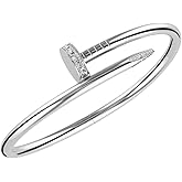 BUENAVO Silver Plated Couple Bracelets, Elegant Willow Stud Open Design Wristbands, Fashionable Jewelry Gifts For Elegant Men And Women