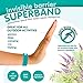 NEW Invisible Barrier Superband - ALL NATURAL Microfiber Insect Repelling Wristband 5 Pack (Blue)