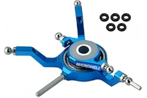 MICROHELI Precision CNC Aluminum Swashplate, Blue: Blade Nano CP X