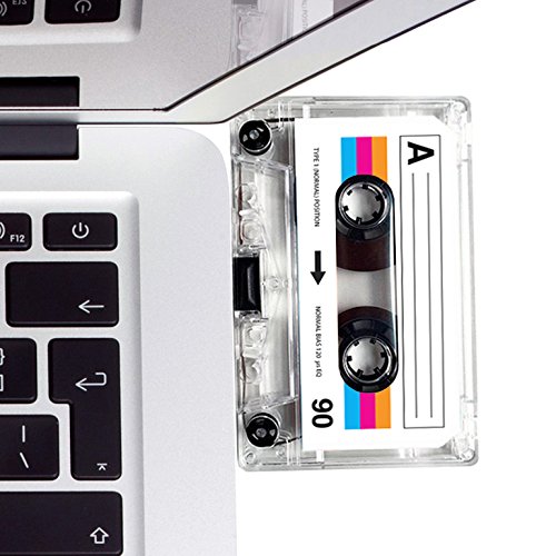 (16GB) USB Mix tape, Retro, Valentines, Romantic, Gifts for Her, Thoughtful, Flash Drive, Cassette, Quirky Gift, Playlist, Music, Cool, Cute, Love, Present, Girlfriend (16GB)