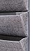 Elegant Wonders 4 Pocket Fabric Wall File Organizer for Home, Closet, and Office - Wall File Holder Mount Or Hanging Wall File Organizer Over The Door Or Cubicle. Hanging File Organizer by EW. [Gray]