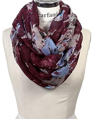 Scarfand's Mixed Color Oil Painting Infinity Scarf