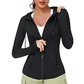 VUTRU Women's Full Zip Up Workout Hoodie Athletic Running Track Jacket