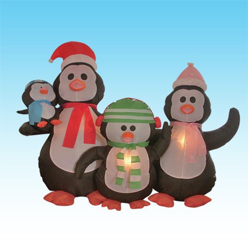 Penguin Inflatable Outdoor Decorations • Comfy Christmas