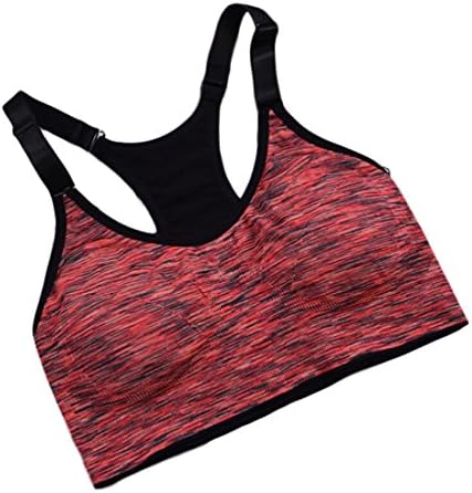 lovever Womens Racerback Sports Bras High Impact Workout Gym Activewear Bra Orange M