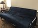 OctoRose FULL Size Zipper Bonded Classic Soft Micro Suede Futon Covers (Navy Blue)