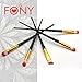 FONY Unicorn Makeup Brushes 10 Pcs Professional Makeup Brush Set, Premium Silky Soft Synthetic Bristles with Alicorn Handle Cosmetics Brush Kit (10,Black-Red)