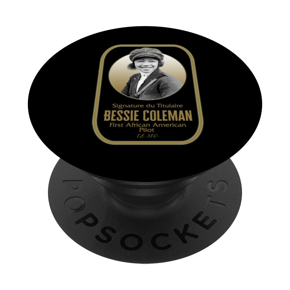 Bessie Coleman First African American Pilot Black History Mo PopSockets Swappable PopGrip
