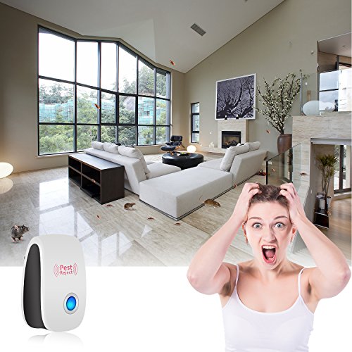 Ehome Ultrasonic Pest Repeller Pest Control - Electronic Mouse repellent Plug in Pest Warrior- Bug Repellent for Mice, Rat,Bug,Spider,Roach,Fly,Ant - No More Insect Sprayers&Mouse Trap - Thumbnail 2
