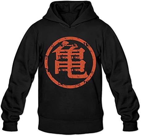Dragon Ball Z Kanji Symbol Classic Men's Hooded Hoodies Black XL