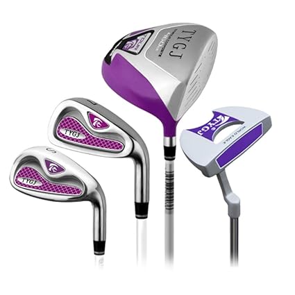  Golf Iron 4 Pcs Golf Club Golf Putter Pink Golf