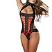 Snowfoller Fashion Women Bandage Lingerie, Alluring Ladies Sexy Bow Lace Racy Underwear Spice Suit Temptation Underwear (Free Size, Black)